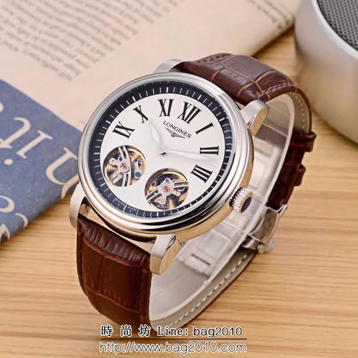 LONGINES浪琴 新品上市恒動雙飛輪 精品男士腕表 WSS1696